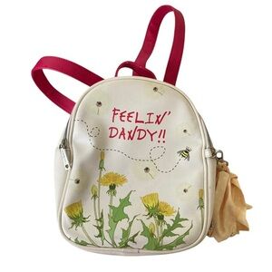 Betsey Johnson Red and Cream Floral Bags